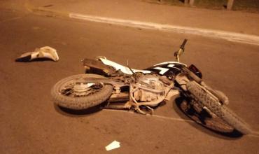 Motociclista sufrió un grave accidente en avenida San Francisco
