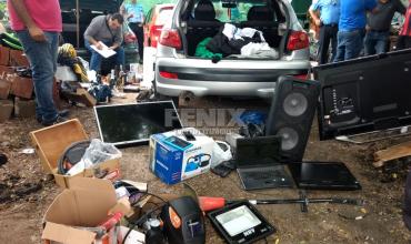 Allanamiento policial en el B° Yacampis, se recuperaron una cantidad impresionante de elementos robados
