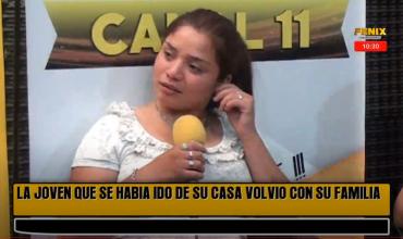 La joven extraviada contó que escuchó a su mamá en Fenix y decidió regresar