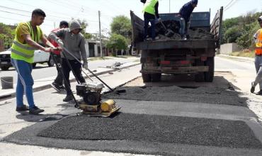 El Municipio avanza en la recuperación de calles con el bacheo que realizó esta semana