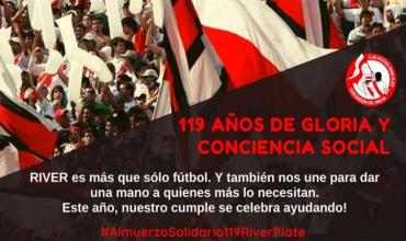 Festejo solidario para los 119 años de River Plate