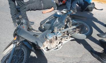 Un policía se descompuso y perdió el control del rodado en el que circulaba