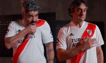 Con Ortega y Francescoli, River presentó su nueva camiseta