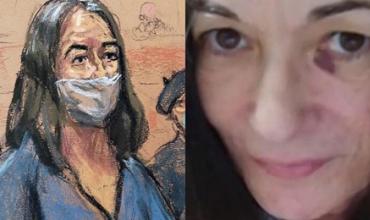 En su primera foto desde la cárcel, Ghislaine Maxwell aparece con un ojo morado