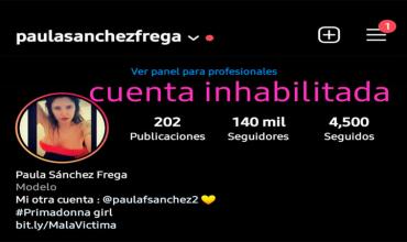 A Paula Sánchez Frega le cerraron la cuenta de Instagram y volvieron a viralizar sus fotos íntimas