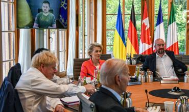 El G7 prometió apoyo humanitario, diplomático y militar a Ucrania