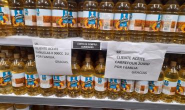 Azucar, Aceite, Leche, Arroz y Harina ya se venden con restricciones en los supermercados de La Rioja  