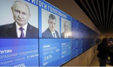 Vladimir Putin ganó las elecciones en Rusia con casi un 90% de los votos