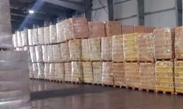 Gendarmería Nacional halló más de 2,7 toneladas de alimentos no perecederos en un depósito de Tucumá