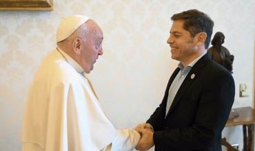 El papa Francisco recibió a Axel Kicillof en una audiencia privada en el Vaticano