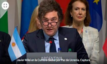 Suiza: El discurso completo de Javier Milei en la Cumbre por la Paz