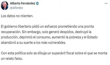 Alberto Fernández arremetió contra Javier Milei y comparó sus gestiones: “Abandonó a su suerte a los más vulnerables”