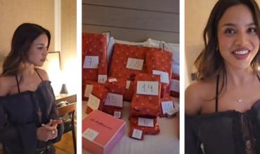 Emilia Mernes sorprendió a Duki con 28 regalos por su cumpleaños