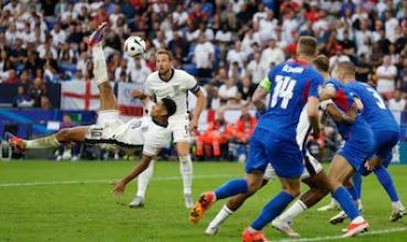 Con un gol a los 94 minutos, Inglaterra avanzó a cuartos de final de la Eurocopa