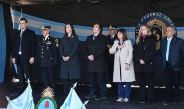 Junto a Victoria Villarruel y Patricia Bullrich, Javier Milei le rindió homenaje a policías caídos en cumplimiento de su deber