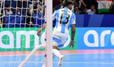 Futsal: Argentina vapuleó a Ucrania en su estreno mundialista