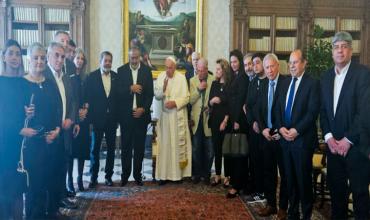 El papa Francisco recibió a los líderes de la CGT en el Vaticano, en medio del conflicto de los sindicatos con el Gobierno de Milei