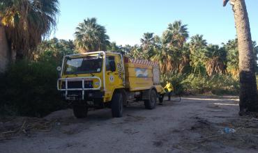 Aimogasta: Un incendio en baldío fue controlado por Defensa Civil