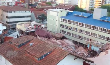 Villa Gesell: se derrumbó una parte de un edificio y hay entre 7 y 9 personas desaparecidas