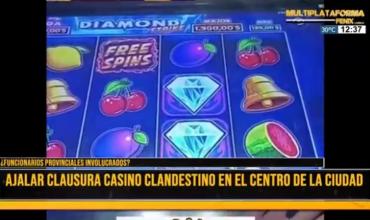 AJALaR clausuró casino clandestino en pleno centro