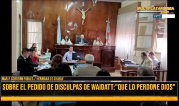 María Cordero Robles, sobre el pedido de disculpas de Waidatt: “Que lo perdone Dios”