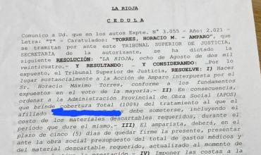 Nicolás Acurra: “Desde el 2021 vengo presentando una na acción de amparo debido a la negativa persistente de APOS. Este año, finalmente, obtuvimos una resolución favorable"