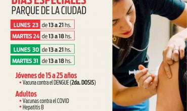 El Ministerio de Salud informa los horarios de atención de los vacunatorios durante las fiestas