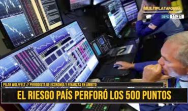 El riesgo país perforó los 500 puntos 