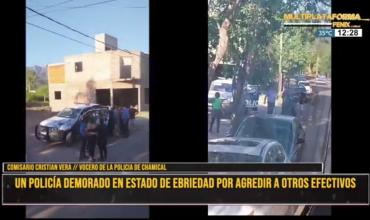 Policía demorado en estado de ebriedad tras agredir a otros efectivos durante un operativo