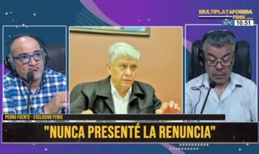 Pedro Fuentes cuestiona su destitución como Secretario de Seguridad tras enterarse  por Multiplataforma Fénix