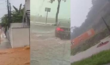 Caos en el sur de Brasil: fuertes lluvias de más de 100 mm provocan inundaciones en Camboriú y Florianópolis