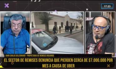 Juan Carlos Deleonardi en Fénix: "Uber opera sin control en La Rioja y genera una competencia desleal"