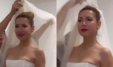 Fabiola Yáñez apareció vestida de novia con velo y un ramo de flores y se supo toda la verdad