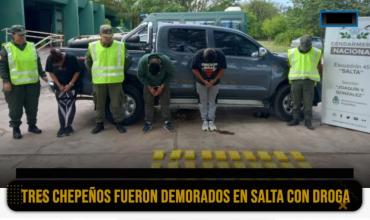 Tres chepeños detenidos en Salta con 31 kilos de cocaína de máxima pureza