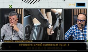 Diego Armesto, en Fénix, cuestionó la baja en la edad de imputabilidad