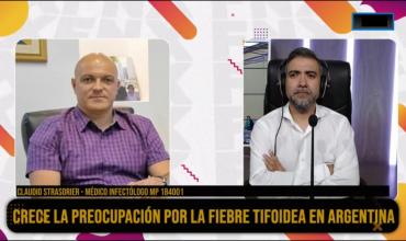 Claudio Strasorier en Fénix: “La fiebre tifoidea se genera por alimentos o agua contaminada”