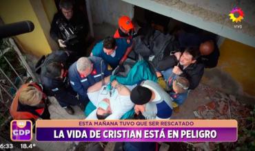 Cristian Fredes, ex “Cuestión de Peso”, fue rescatado por bomberos: pesa más de 300 kilos