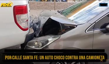 Accidente de tránsito en Santa Fe y San Martín: una persona herida