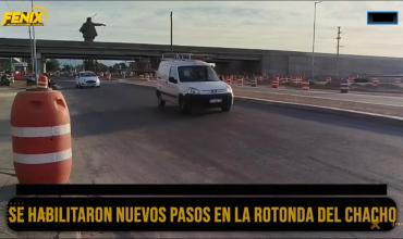 Rotonda El Chacho: habilitan parcialmente el corredor vial del sector este