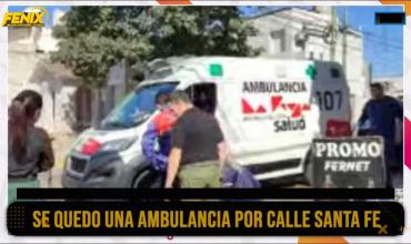 Una ambulancia se quedó varada en pleno centro mientras trasladaba a un paciente