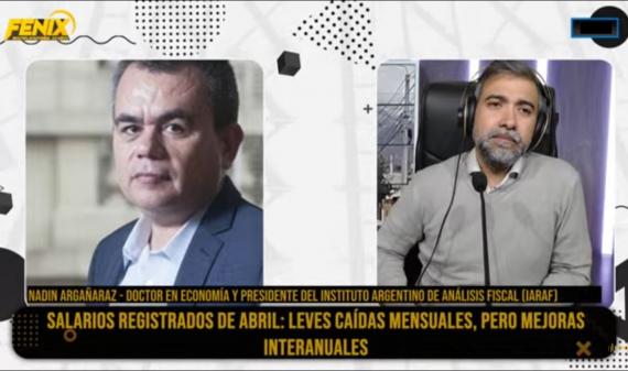 Nadin Argañaraz en Fénix: “En abril hubo una leve retracción del poder adquisitivo del salario formal”.