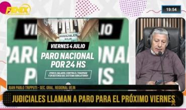 Judiciales van al paro este viernes en reclamo por recomposición salarial