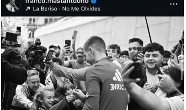 Franco Mastantuono se despidió de River con emoción y una fuerte promesa a los hinchas