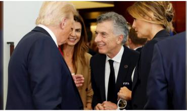 Macri compartió un reencuentro con Donald y Melania Trump en la final del Mundial de Clubes en Nueva Jersey