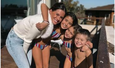 La China Suárez mostró el festejo íntimo de cumpleaños de su hija Rufina: pijamada, globos y tarde al sol