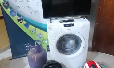 Secuestran electrodomésticos y elementos robados tras una investigación en el barrio Francisco II
