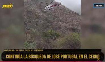 Avanza la investigación por la desaparición de José Portugal en la zona montañosa