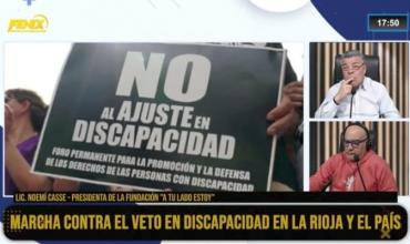 En La Rioja marcharon repudiando el veto a la emergencia en discapacidad: "Las prestaciones no se pueden sostener más tiempo"