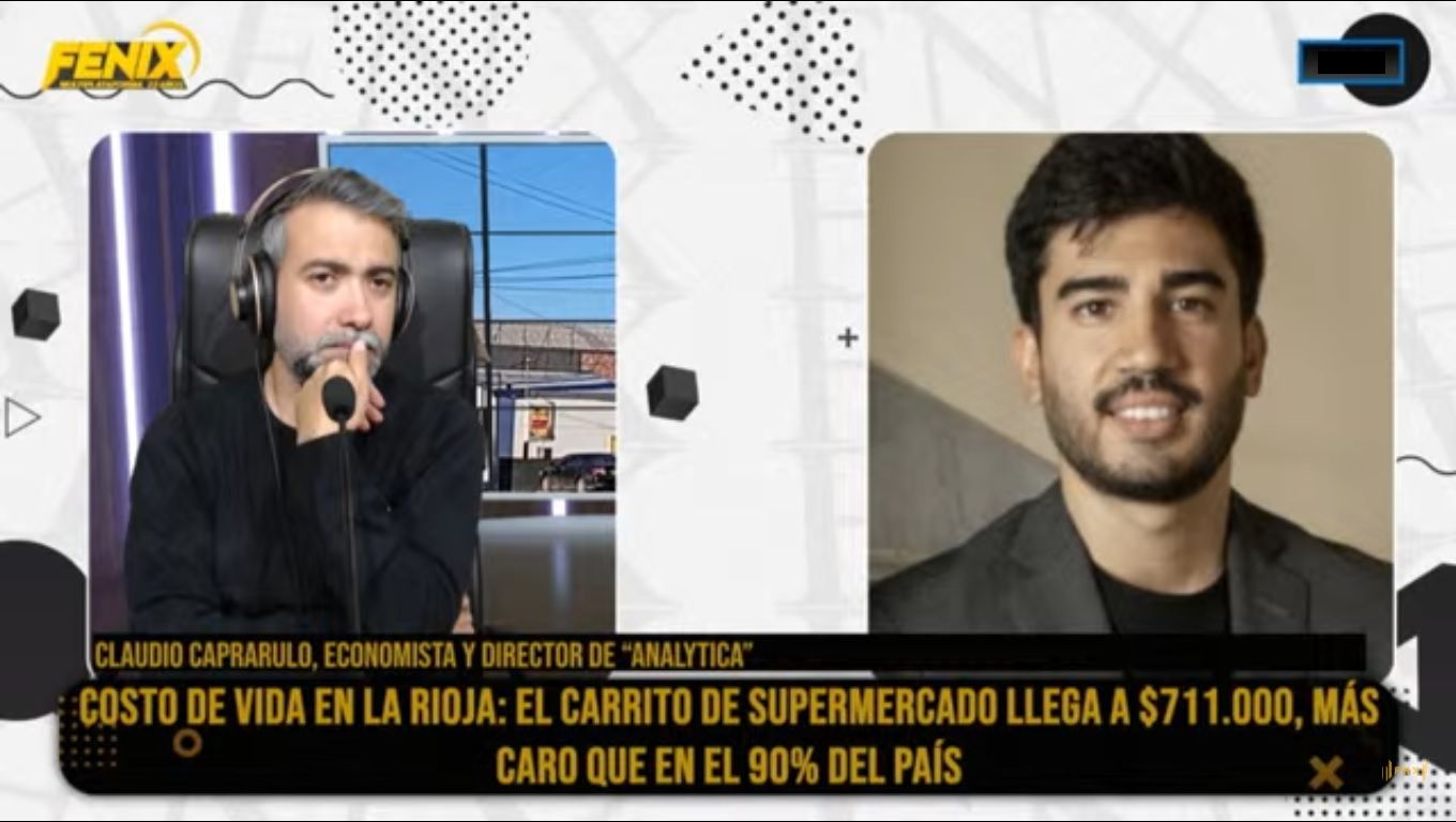 Claudio Caprarulo: “Llenar el carrito del super en La Rioja es mas caro que en Tucuman y Santiago del Estero y mas barato que en Cordoba”