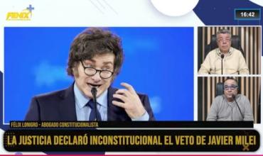 Félix Lonigro: “El veto es una cuestión política no judiciable”